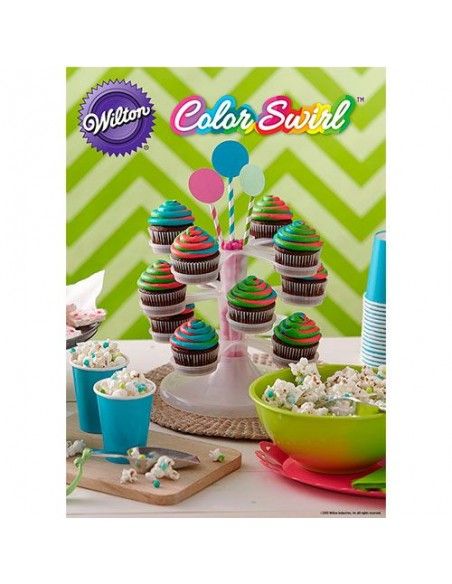 WILTON SET DECORACION COLORSWIRL ADAPTADOR TRICOLOR 9 PIEZAS
