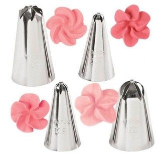 WILTON BOQUILLAS FLORES SET 4 UN