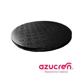 CAKE DRUM BASE NEGRA 30 CM REDONDA