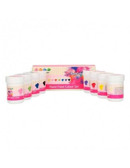 FUNCAKES SET 8 COLORANTES EN PASTA 35 GR
