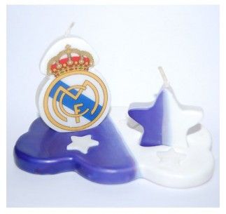 VELA FUTBOL REAL MADRID HANDMADE