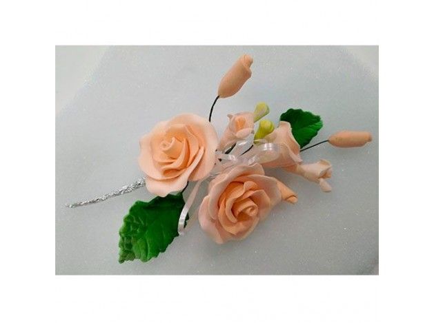 BOUQUET DE ROSAS SALMON