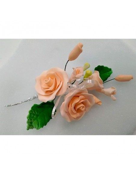 BOUQUET DE ROSAS SALMON