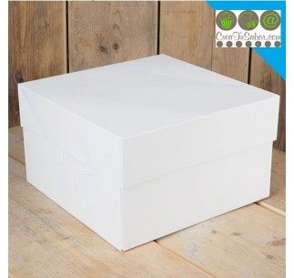 FC CAJA TARTA BLANCA CON TAPA 33x33x15 CM