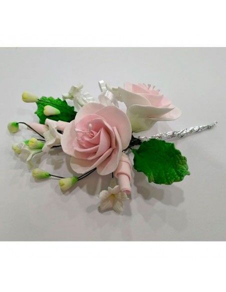 BOUQUET ROSAS ROSA DE AZÚCAR