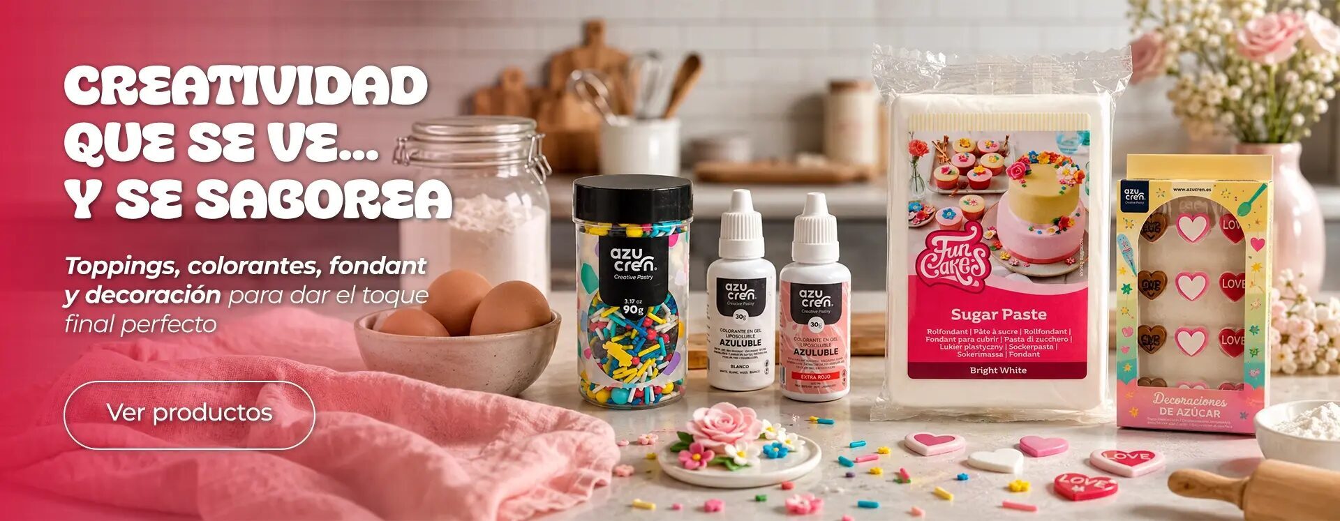 Creatividad que se ve… y se saborea: toppings, colorantes, fondant y decoración