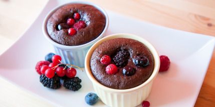 COULANT DE CHOCOLATE CON FRUTOS ROJOS