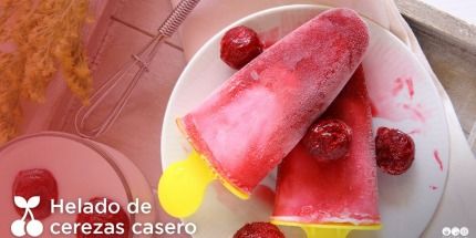 Helado de cerezas