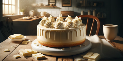 Receta de Tarta de Queso Cremosa con Chocolate Blanco