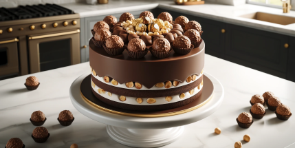 Receta de Tarta de Ferrero Rocher