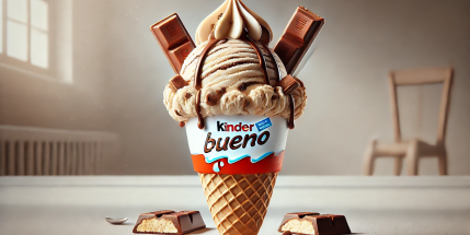 Receta de Helado de Kinder Bueno
