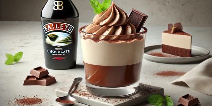 Receta de Vasitos Cremosos de Chocolate y Baileys