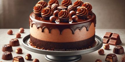 Receta de Tarta Cheesecake de Suchard y Ferrero Rocher