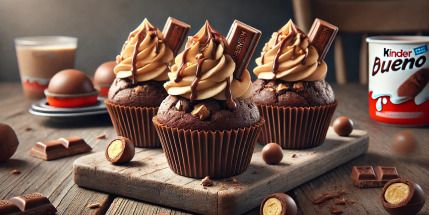 Receta de Muffins de Kinder Bueno