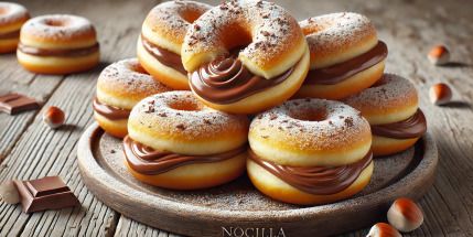 Receta de Donuts Rellenos de Nocilla
