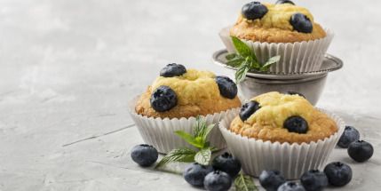 Muffins de Arándanos y Limón