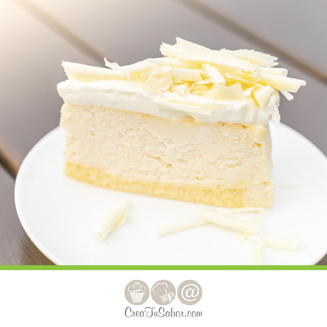 Cheesecake de chocolate blanco
