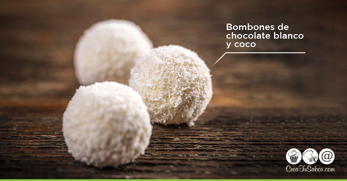 Bombones de Chocolate Blanco y Coco