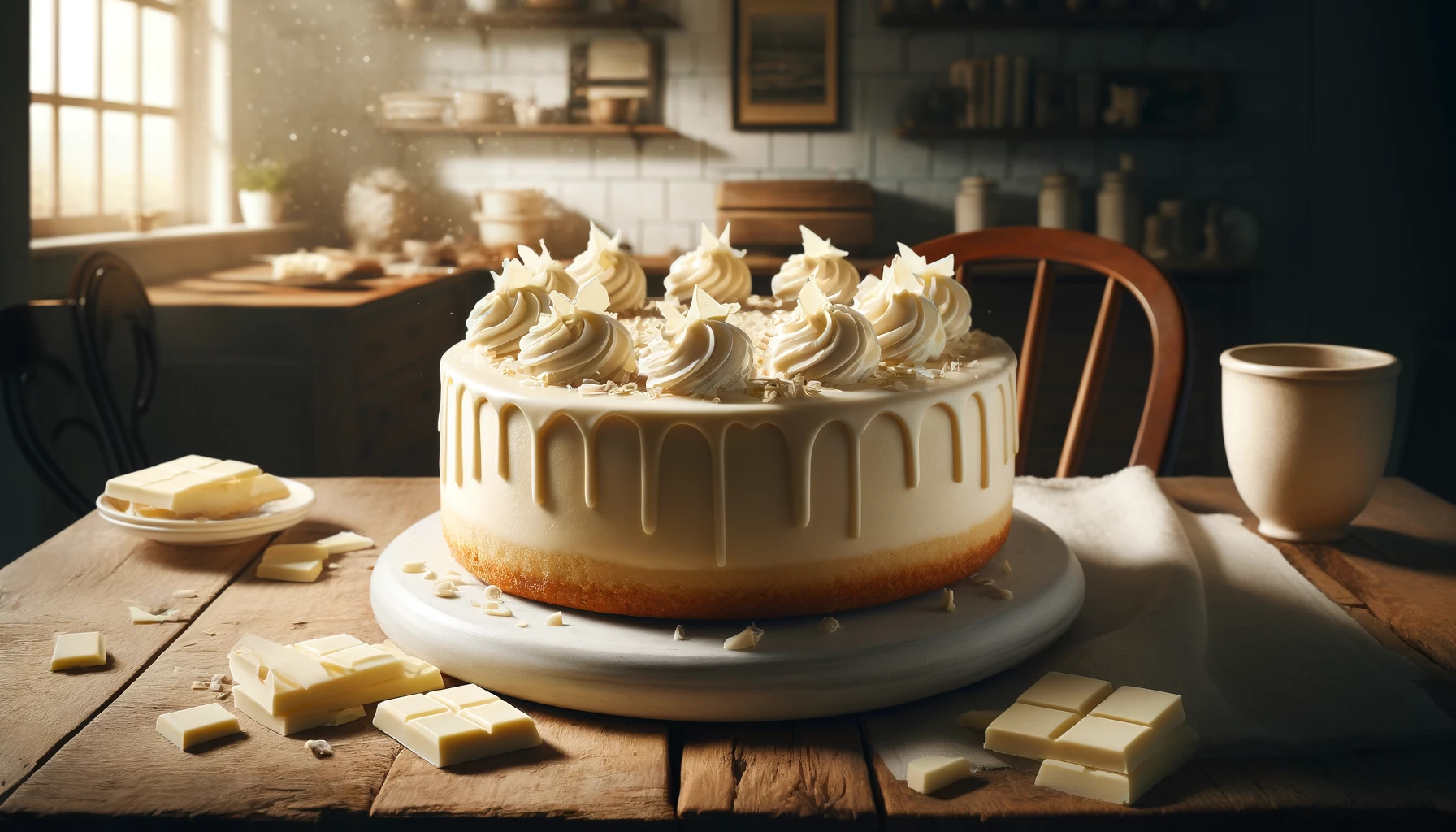 Receta de Tarta de Queso Cremosa con Chocolate Blanco