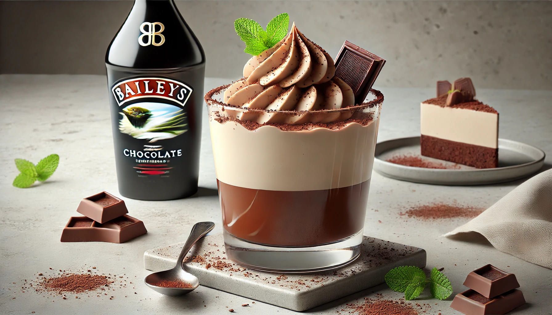 Receta de Vasitos Cremosos de Chocolate y Baileys