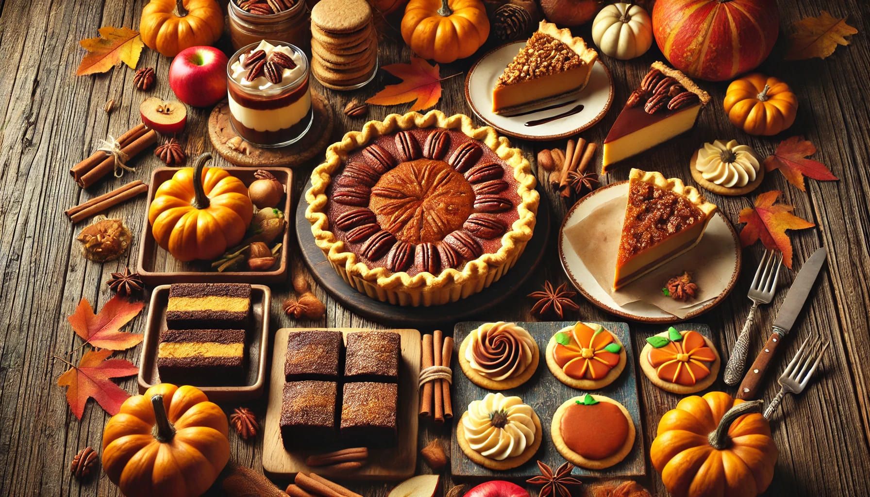 Delicias de gratitud: las tartas y dulces esenciales para un Acción de Gracias inolvidable