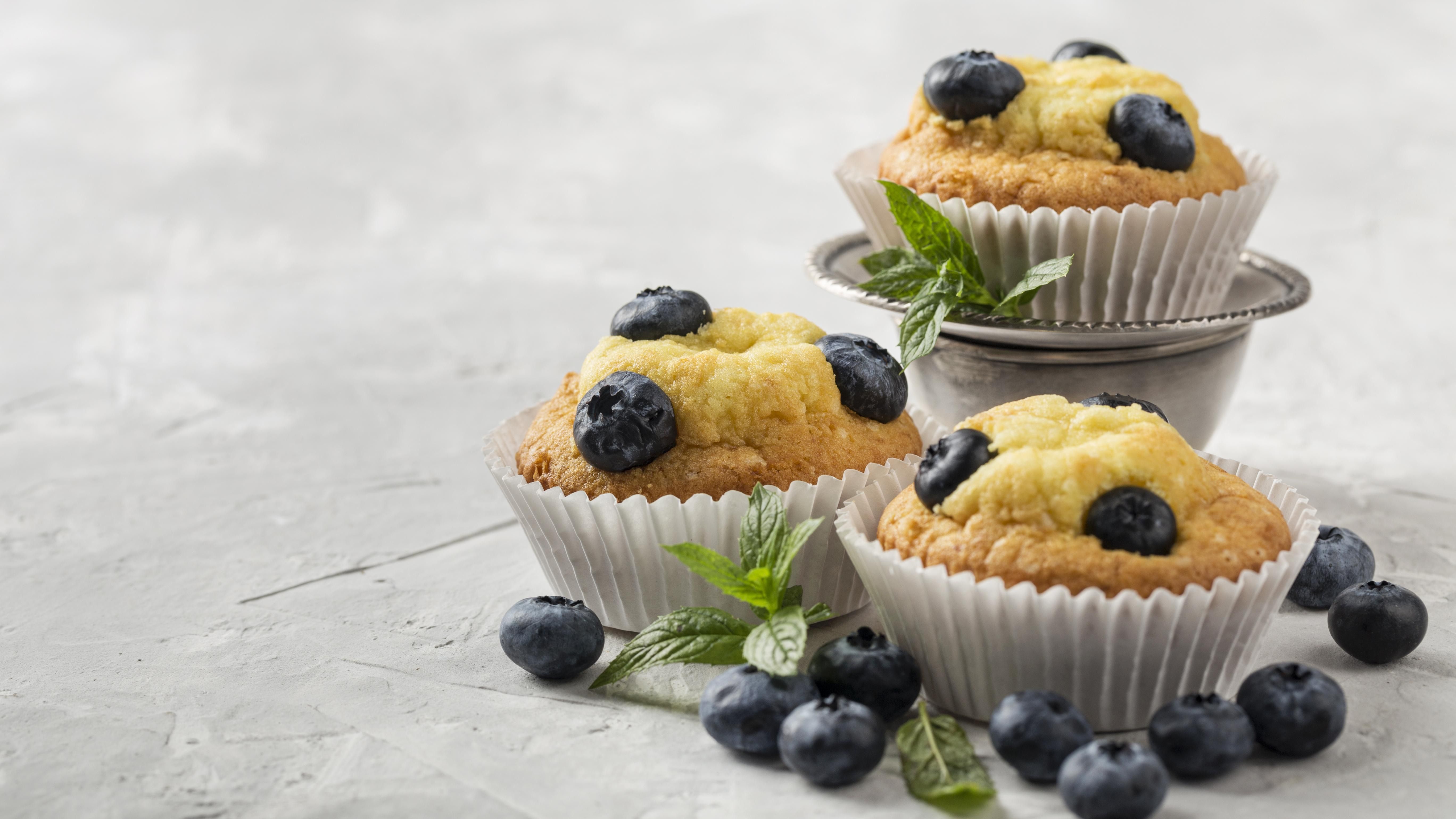Muffins de Arándanos y Limón